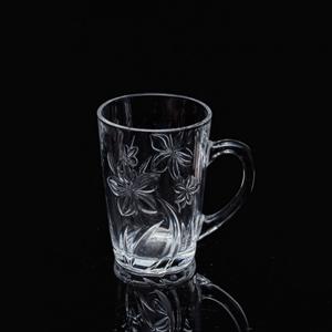 Glass cups, 69mm dia.x 92mm h