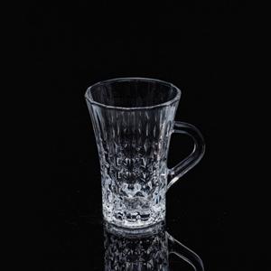 Glass mugs, 71mm dia.x 99mm h