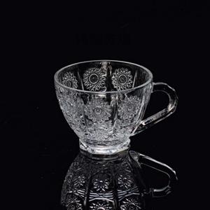 Glass coffe mugs, 89mm dia.x 68mm h