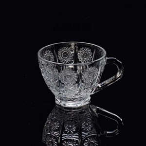 Glass coffe mugs, 89mm dia.x 68mm h