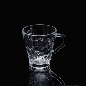 Glass soup mugs, 85mm dia.x 95mm h