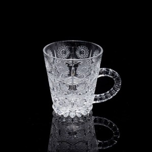 Glass mugs, 73mm dia.x 81mm h