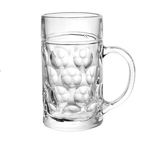 Custom logo large capacity glass beer mugs juice drinking cup for sale, 83mm dia.x 157mm h