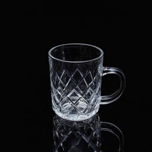 Glass soup mugs, 72mm dia.x 89mm h