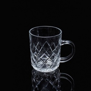 Glass soup mugs, 72mm dia.x 89mm h