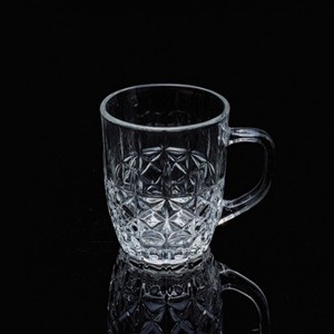 Glass tumbler, 72mm dia.x 88mm h