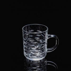 Glass coffee mug, 73mm dia.x 90mm h