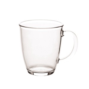 Clear coffee mug latte capucinno americano reusable coffee cup, 74mm dia.x 100mm h