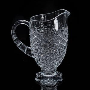 Glass pitcher, 132mm dia.x 245mm h