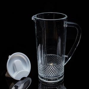 Glass pitcher, 119mm dia.x 228mm h