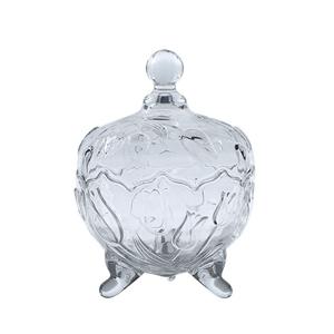 Glass storage jar, 96mm dia.x 136mm h Glass storage jar, 96mm dia.x 136mm h