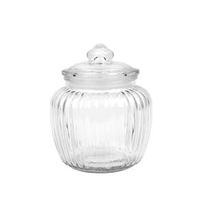 Glass storage jar, 150mm dia.x 185mm h