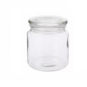 Glass storage jar, 100mm dia.x 80mm h Glass storage jar, 100mm dia.x 80mm h