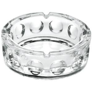 Ash glass ash tray, 145mm dia.x 50mm h