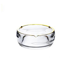 Glass ash tray, 145mm dia.x 58mm h