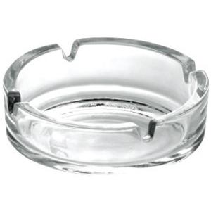 Ash tray glass cigar box, 106mm dia.x 34mm h