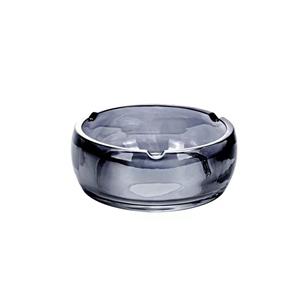 Glass ash tray, 145mm dia.x 58mm h