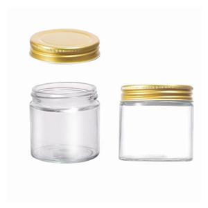 7oz clear glass candle threaded jars, 73mm dia.x 73mm h