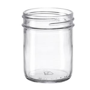 Straight sided glass jar, 67mm dia.x 90mm h