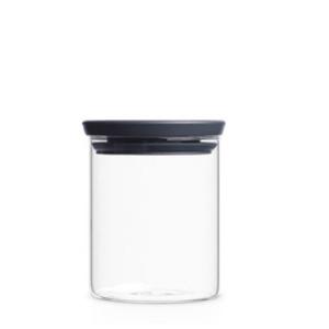 High borosilicate glass storage jar, 95mm dia.x 139mm h