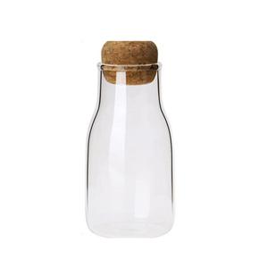 Glass storage jar, 55mm dia.x 120mm h