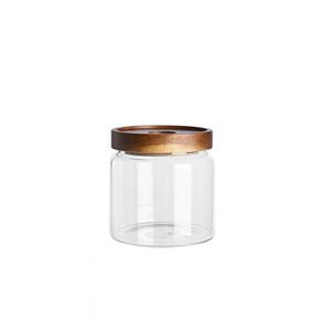 Glass storage jar, 100mm dia.x 105mm h