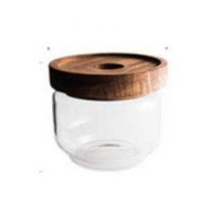 Glass storage jar, 90mm dia.x 70mm h