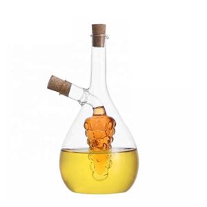 2 in 1 olive oil dispenser cruet bottles, 100mm dia.x 170mm h