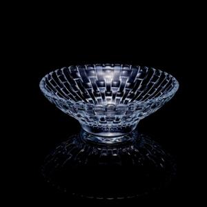Glass dish, 128mm dia.x 43mm h Glass dish, 128mm dia.x 43mm h