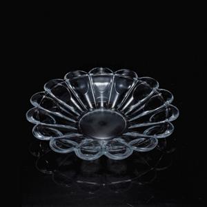 Glass dish, 176mm dia.x 26mm h Glass dish, 176mm dia.x 26mm h