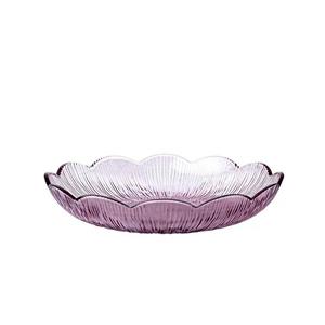 Glass fruit plate, 220mm dia.x 40mm h