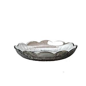 Glass fruit plate, 220mm dia.x 40mm h