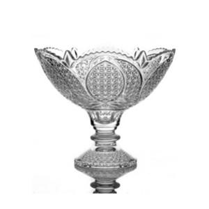 Glass fruit bowl, 100mm dia.x 180mm h Glass fruit bowl, 100mm dia.x 180mm h