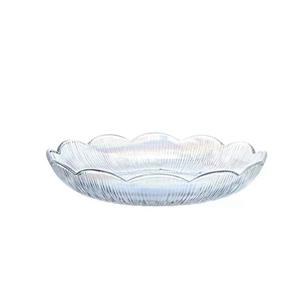 Glass fruit plate, 220mm dia.x 40mm h