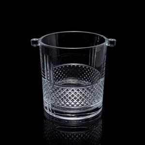 Glass ice bucket, 124mm dia.x 137mm h