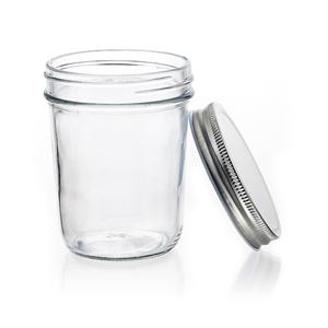 Clear glass jelly jars, 90mm dia.x 110mm h