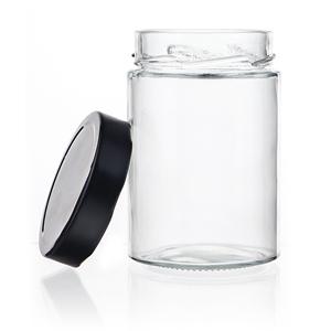 Straight side glass jar 500ml, 86mm dia.x 130mm h Straight side glass jar 500ml, 86mm dia.x 130mm h