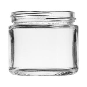 2 oz. straight sided glass jar, 53mm 53-400, 55mm dia.x 49mm h