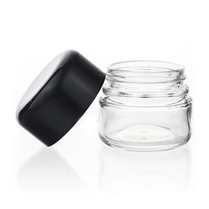 Glass jar, 61mm dia.x 59.5mm h Glass jar, 61mm dia.x 59.5mm h
