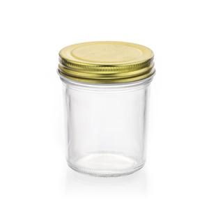Flint glass mason jelly jar, 57mm dia.x 100mm h