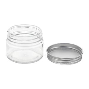 Cylindrical glass jar, 73.5mm dia.x 58mm h Cylindrical glass jar, 73.5mm dia.x 58mm h