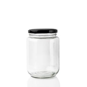 Glass jar, 83mm dia.x 120mm h Glass jar, 83mm dia.x 120mm h