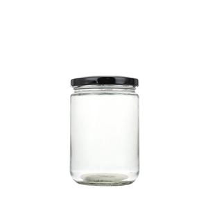 Round glass jar, 67mm dia.x 91mm h Round glass jar, 67mm dia.x 91mm h
