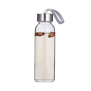 Sport glass water bottle, 52mm dia.x 175mm h , 300ml