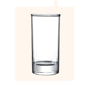 Round transparent clear home office milk juice drinking water glass cup, 59mm dia.x 153mm h , 340ml