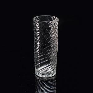 Glass vase, 72mm dia.x 176mm h Glass vase, 72mm dia.x 176mm h