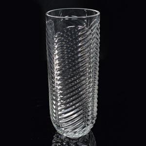 Glass vase, 100mm dia.x 242mm h Glass vase, 100mm dia.x 242mm h