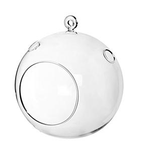 Hanging glass tealight candle, 80mm dia.x 80mm h Hanging glass tealight candle, 80mm dia.x 80mm h