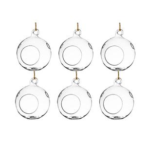 Hanging glass vase, 100mm dia.x 100mm h