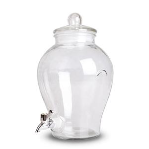 Large glass beverage dispenser, 300mm dia.x 480mm h